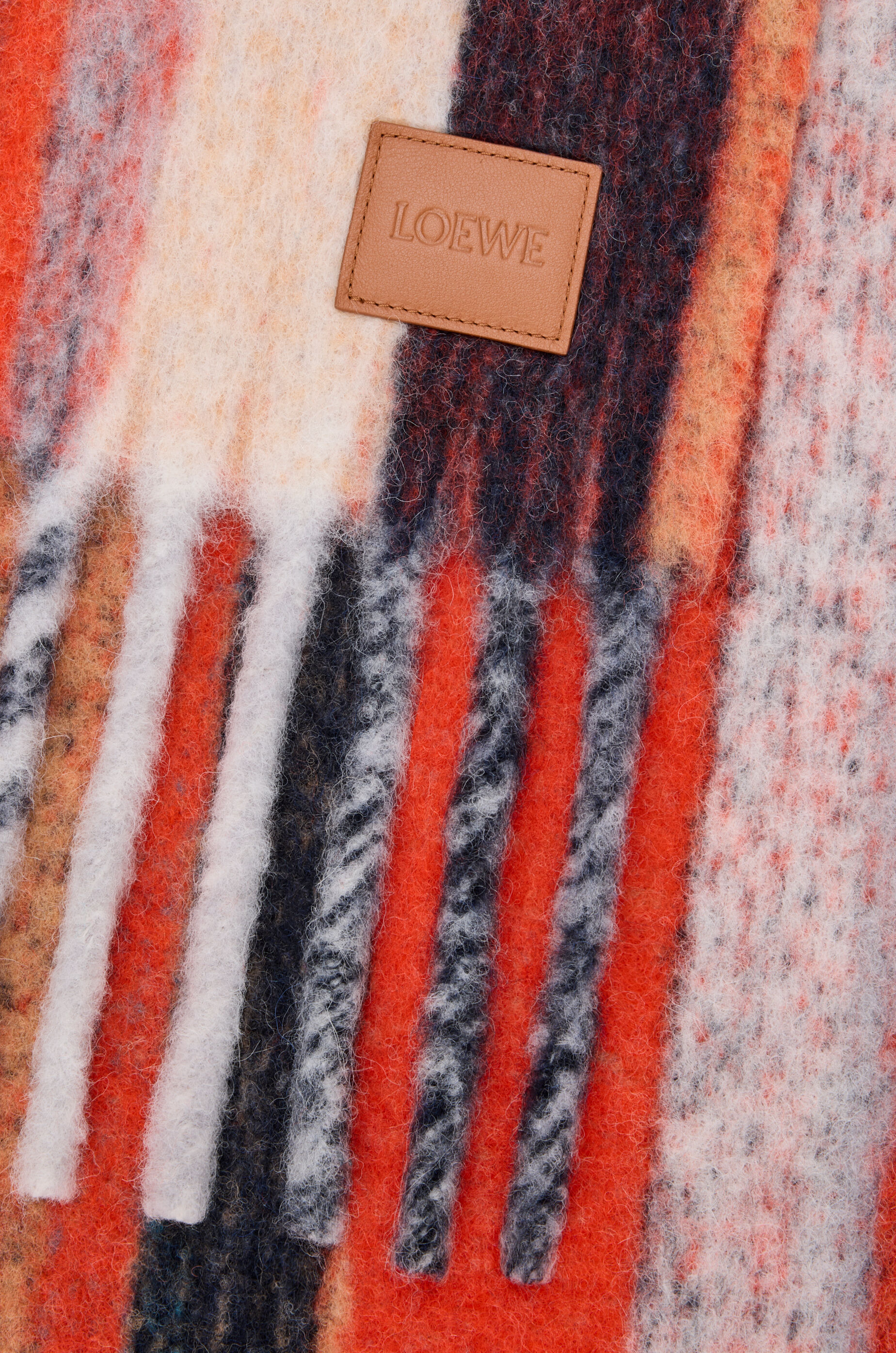 スカーフ（アルパカ&ウールブレンド） オレンジ - LOEWE Japan