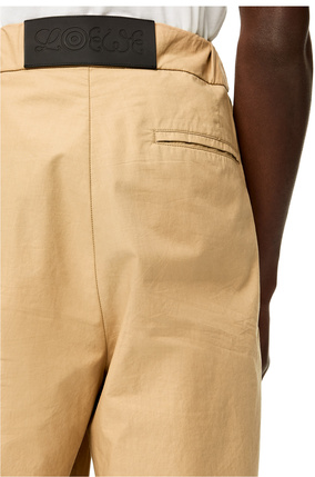 LOEWE Pantalón en algodón ecológico con bolsillo bicolor Castaña/Negro plp_rd