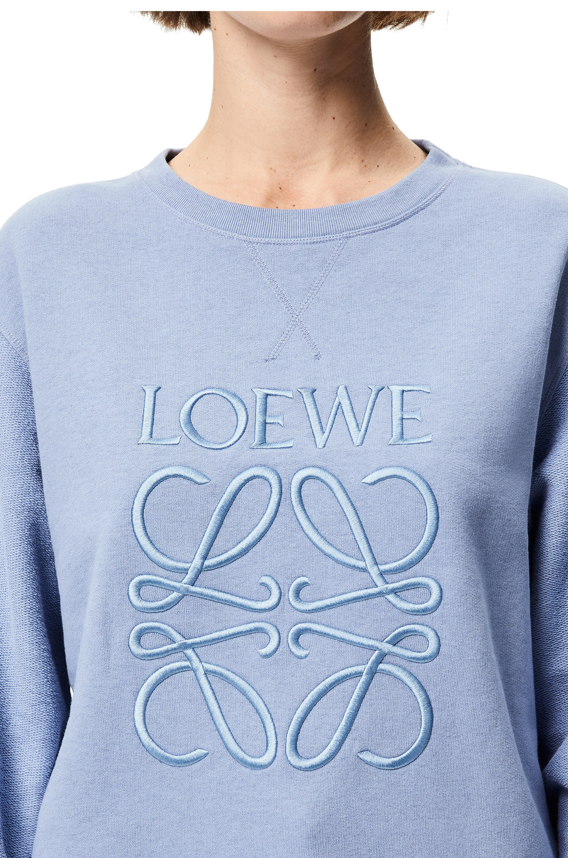 Loewe anagram embroidered sweatshirt online