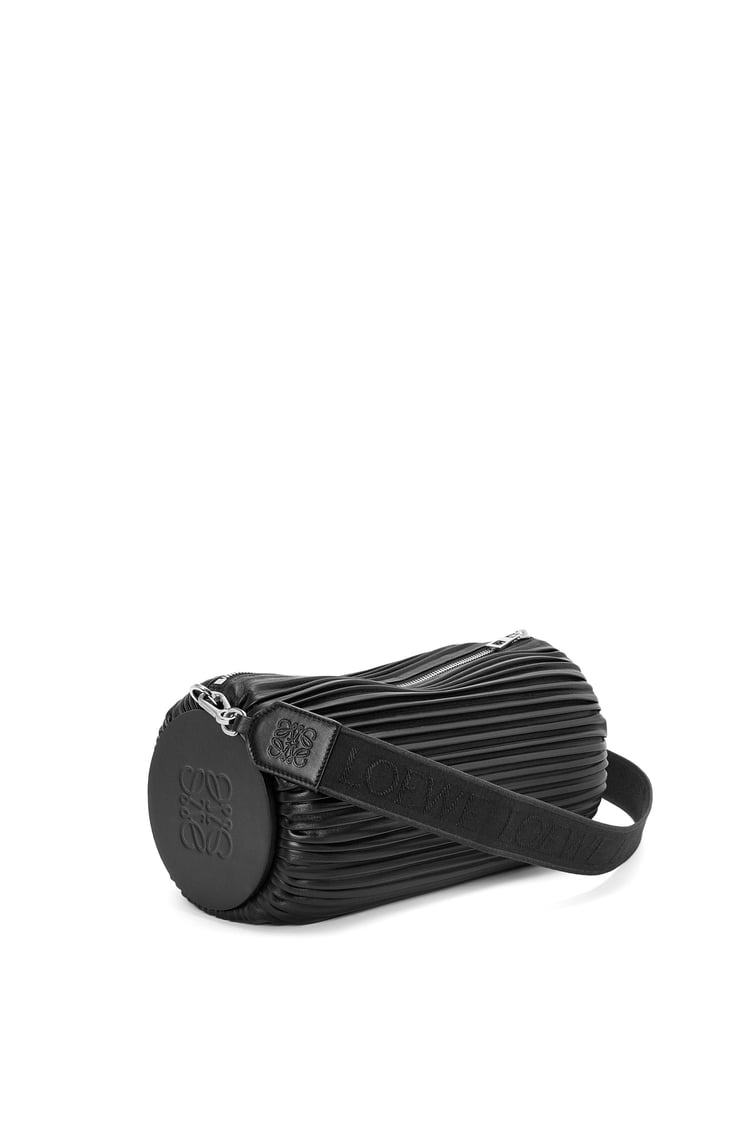 LOEWE Large Bracelet pouch in pleated nappa Black