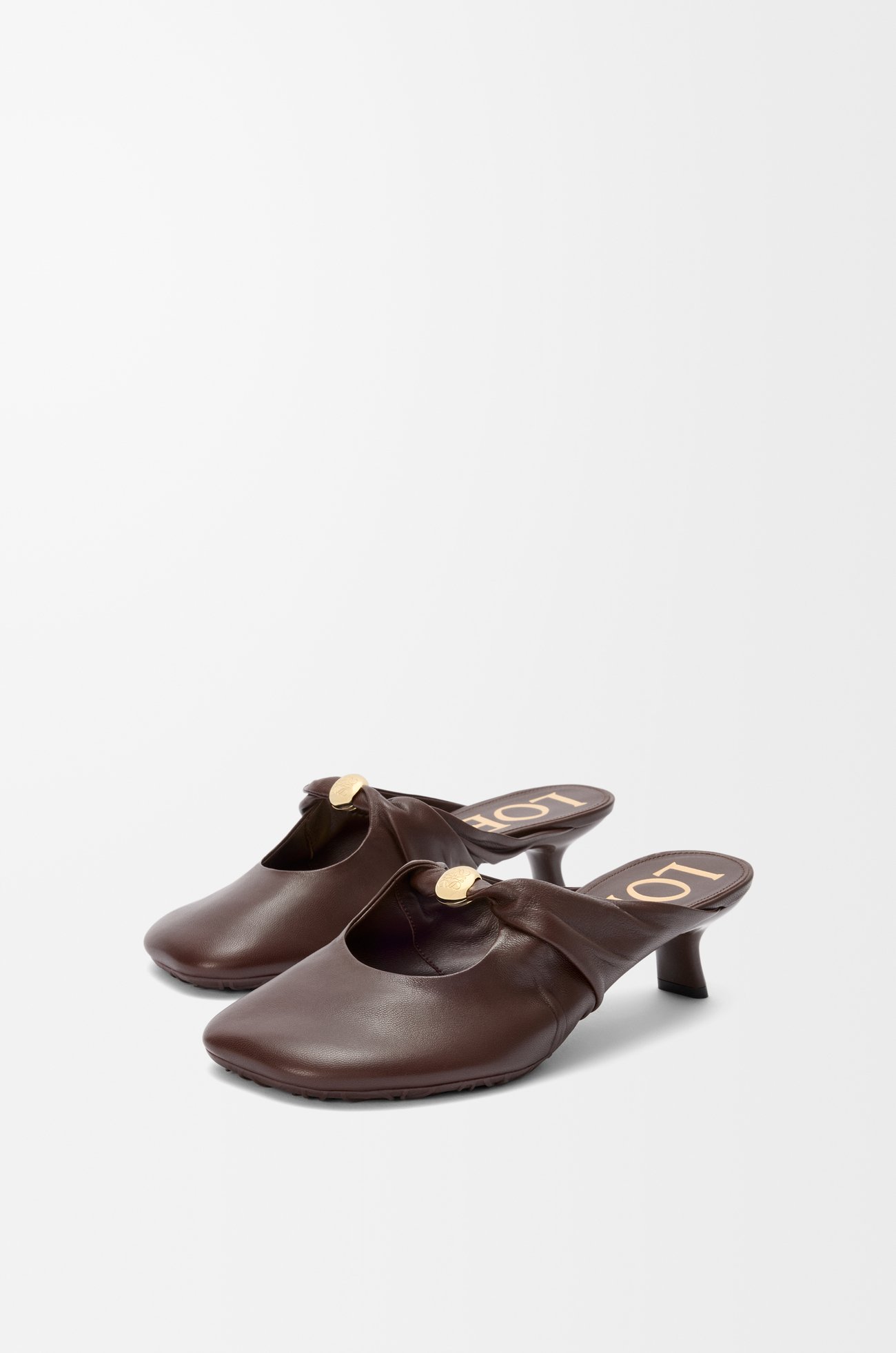 LOEWE ペブル ソフト ミュール（ナパラム） ブラウニー