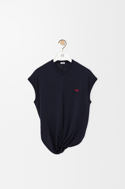 LOEWE Pullover aus Wolle Dunkles Marineblau