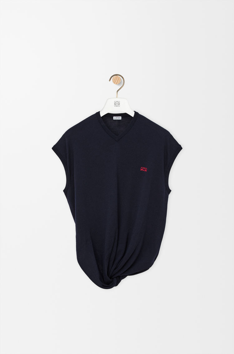 LOEWE Pullover aus Wolle Dunkles Marineblau