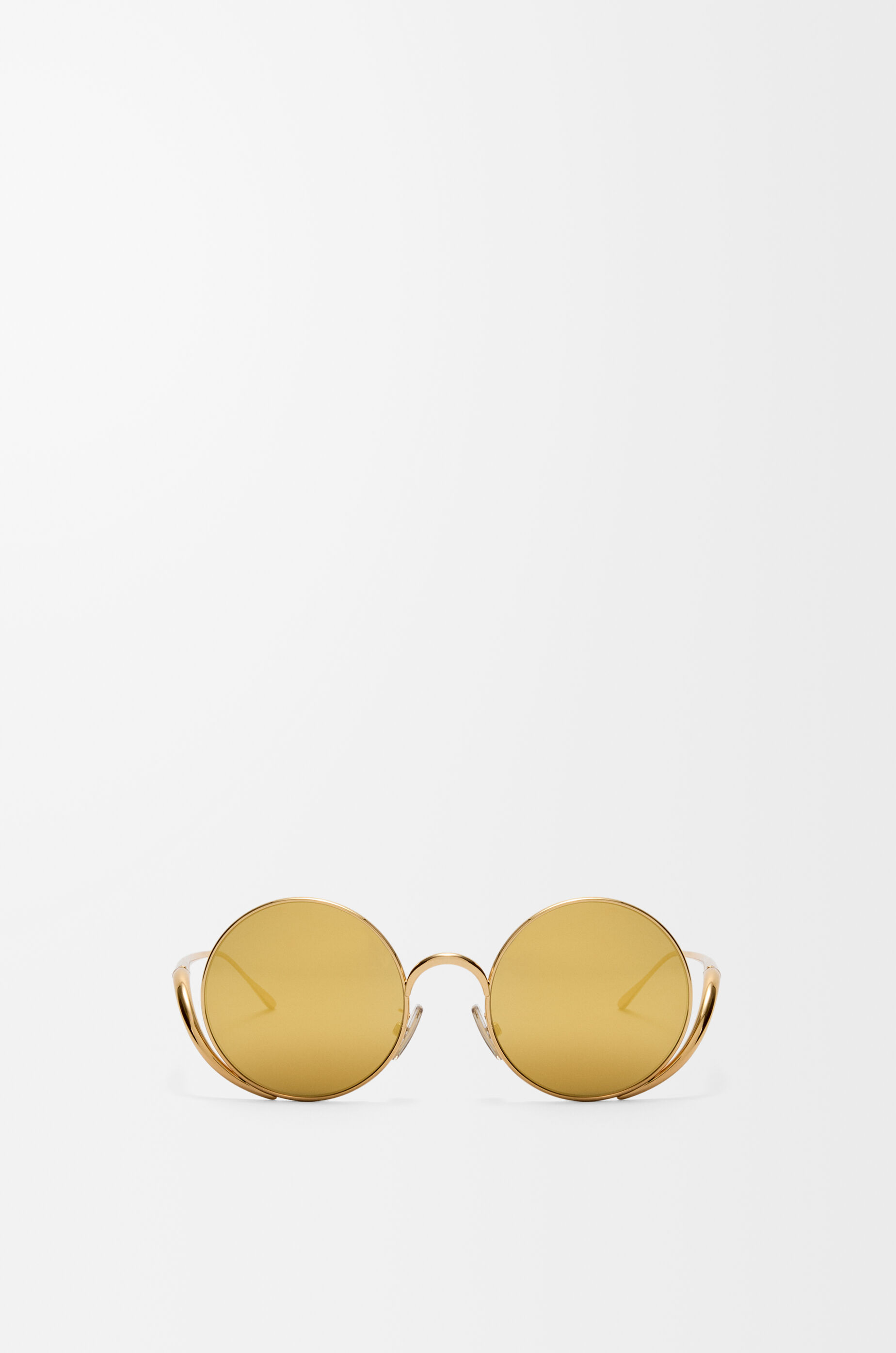 【未使用品】LOEWE ゴールド レザー ラウンドサングラス アイランド サングラス ゴールド - LOEWE Japan official website