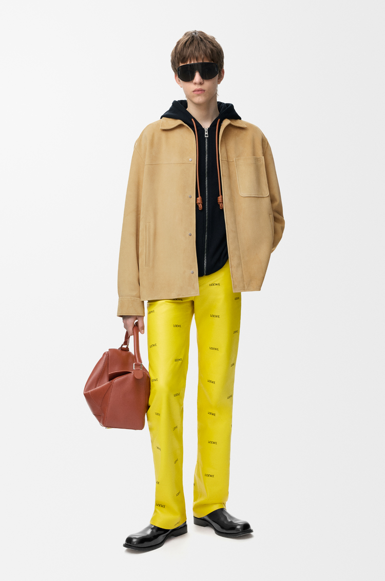 LOEWE Sobrecamisa en ante de piel de cordero Beige