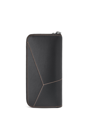 LOEWE Puzzle stitches open wallet in smooth calfskin Black plp_rd
