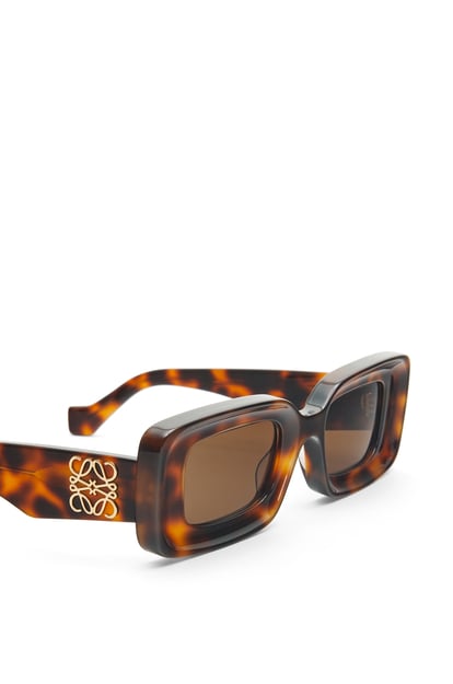LOEWE Rectangular sunglasses in acetate 哈瓦那棕 plp_rd