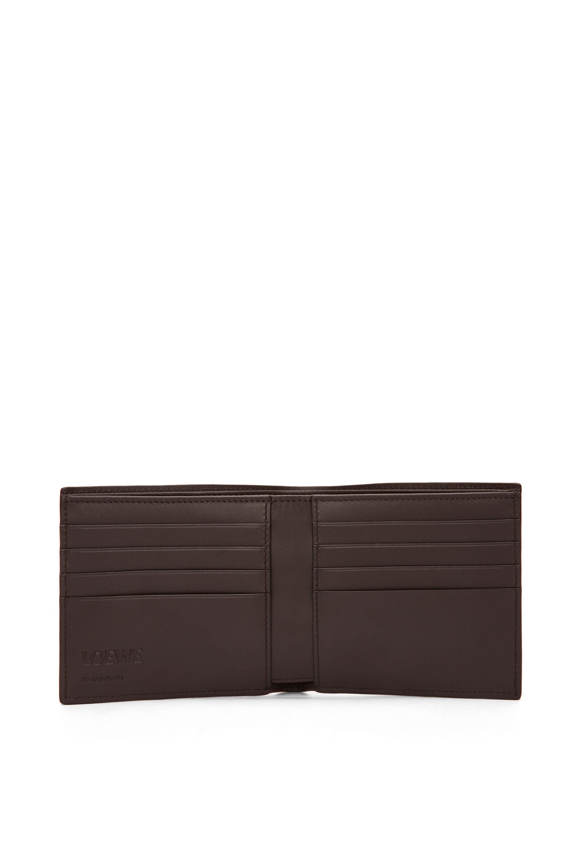バイフォールド ウォレット（サテンカーフ） ダークブラウン - LOEWE
