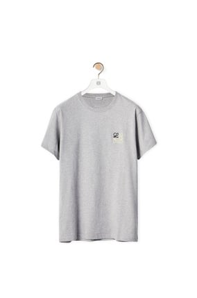 LOEWE Anagram T-shirt in cotton Grey Melange