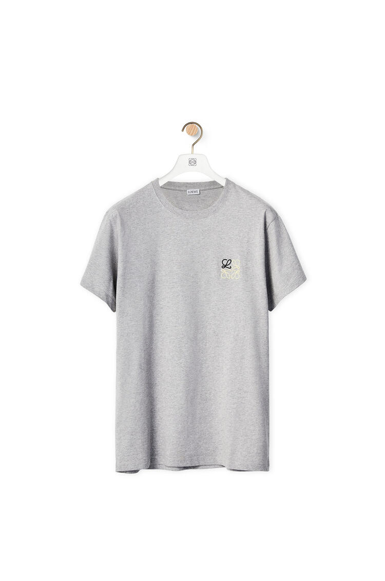 LOEWE Anagram T-shirt in cotton Grey Melange pdp_rd