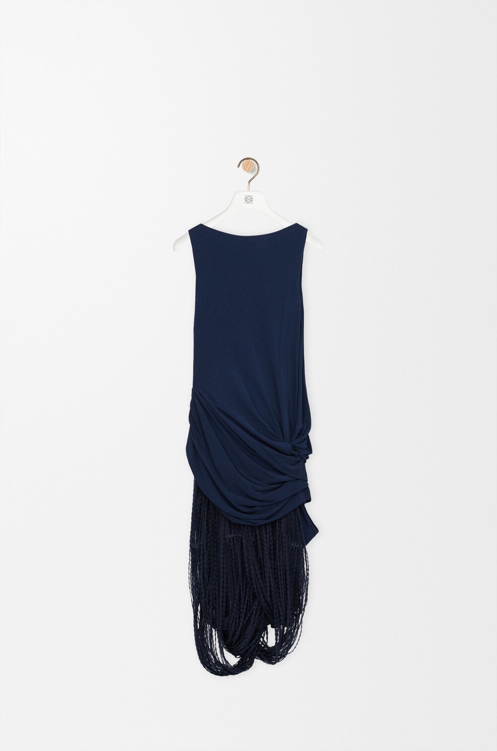 LOEWE - Embellished Dress In Viscose for Woman - 36 - Navy Blue - Viscose