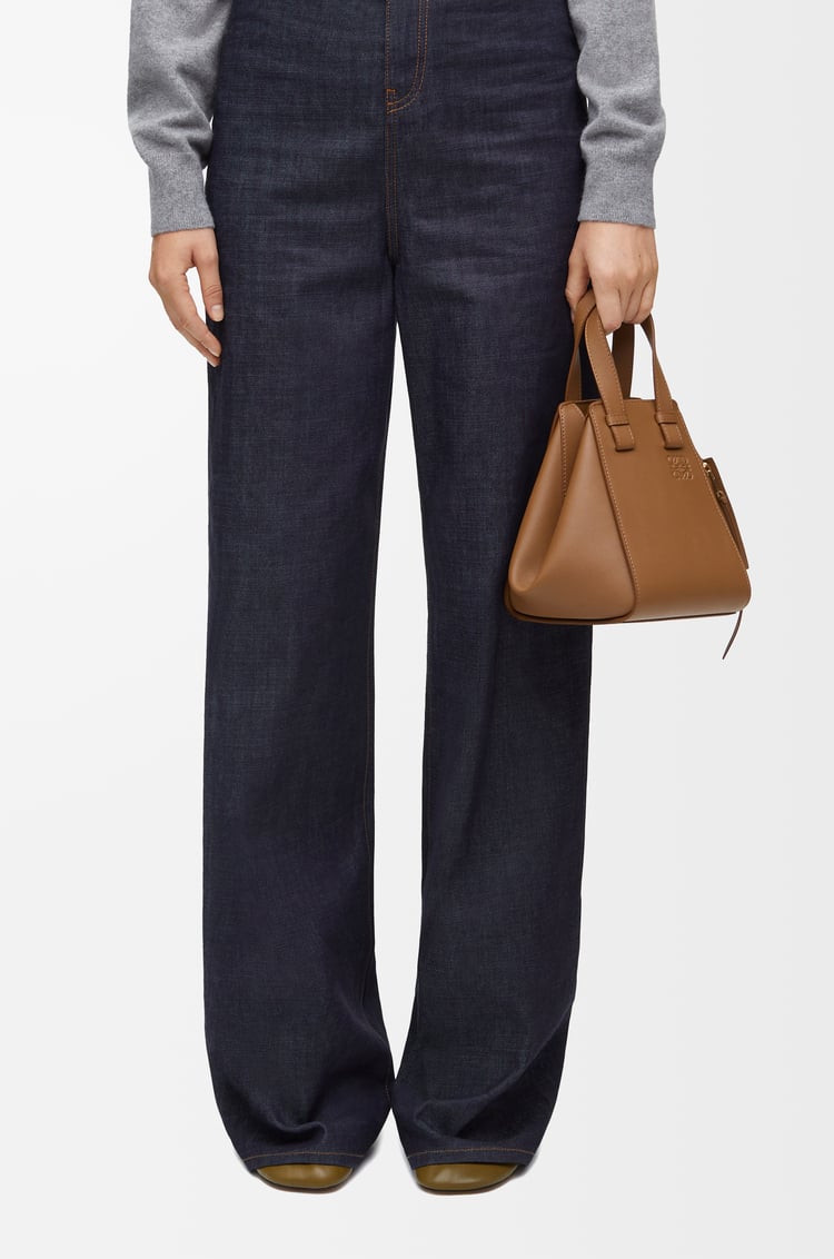 LOEWE Compact Hammock bag in satin calfskin Oak