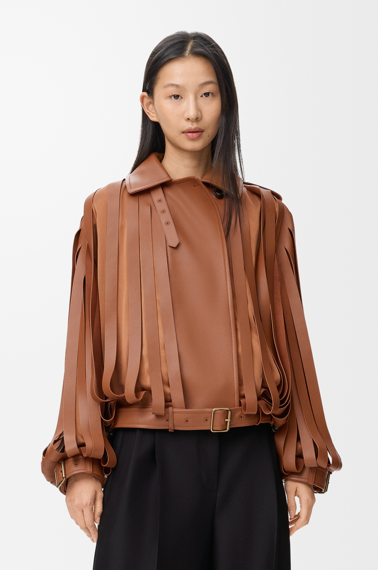 LOEWE Jacket in nappa lambskin Tan