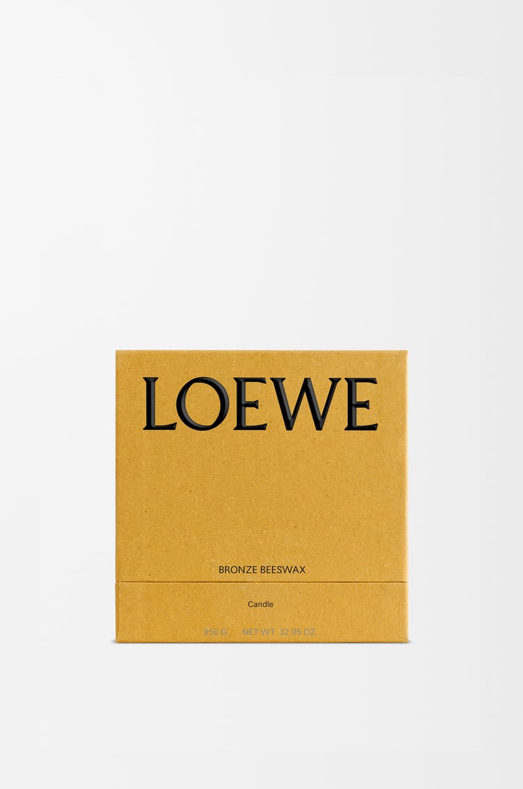 LOEWE Vela mediana de cera de abeja de color bronce Ámbar