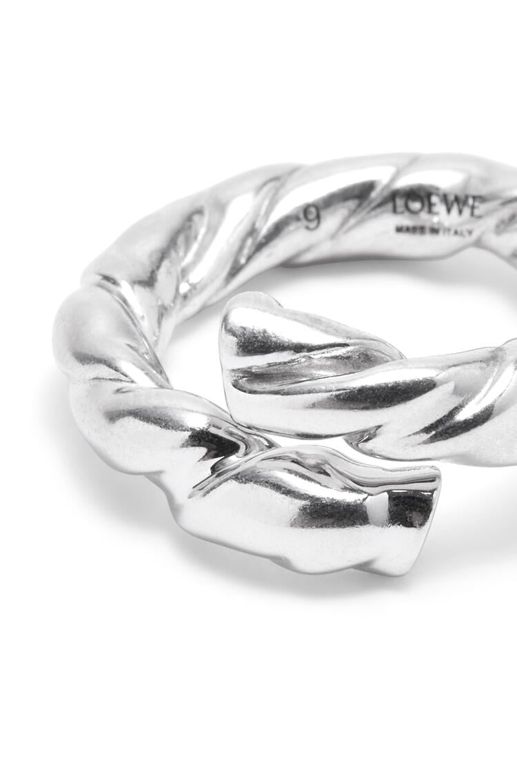 LOEWE Nappa twist ring in sterling silver Silver pdp_rd