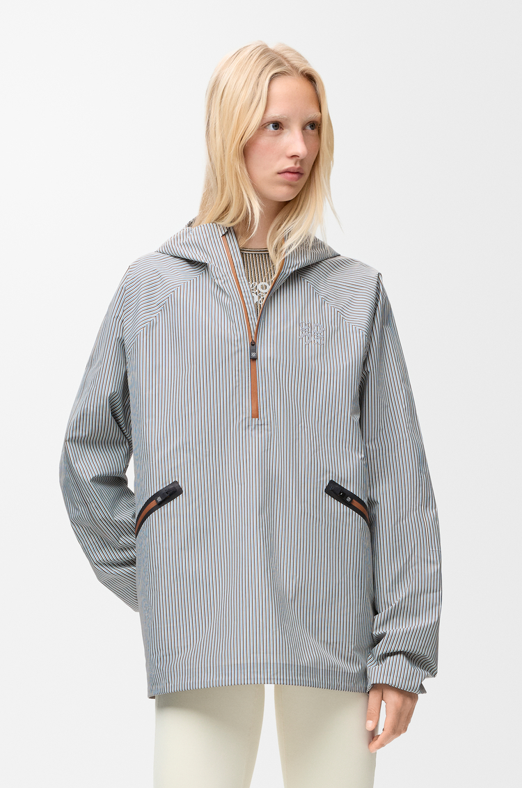 LOEWE Anorak Storm en tissu technique Beige/Blue