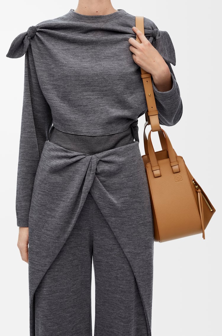 LOEWE Small Hammock bag in soft grained calfskin Toffee