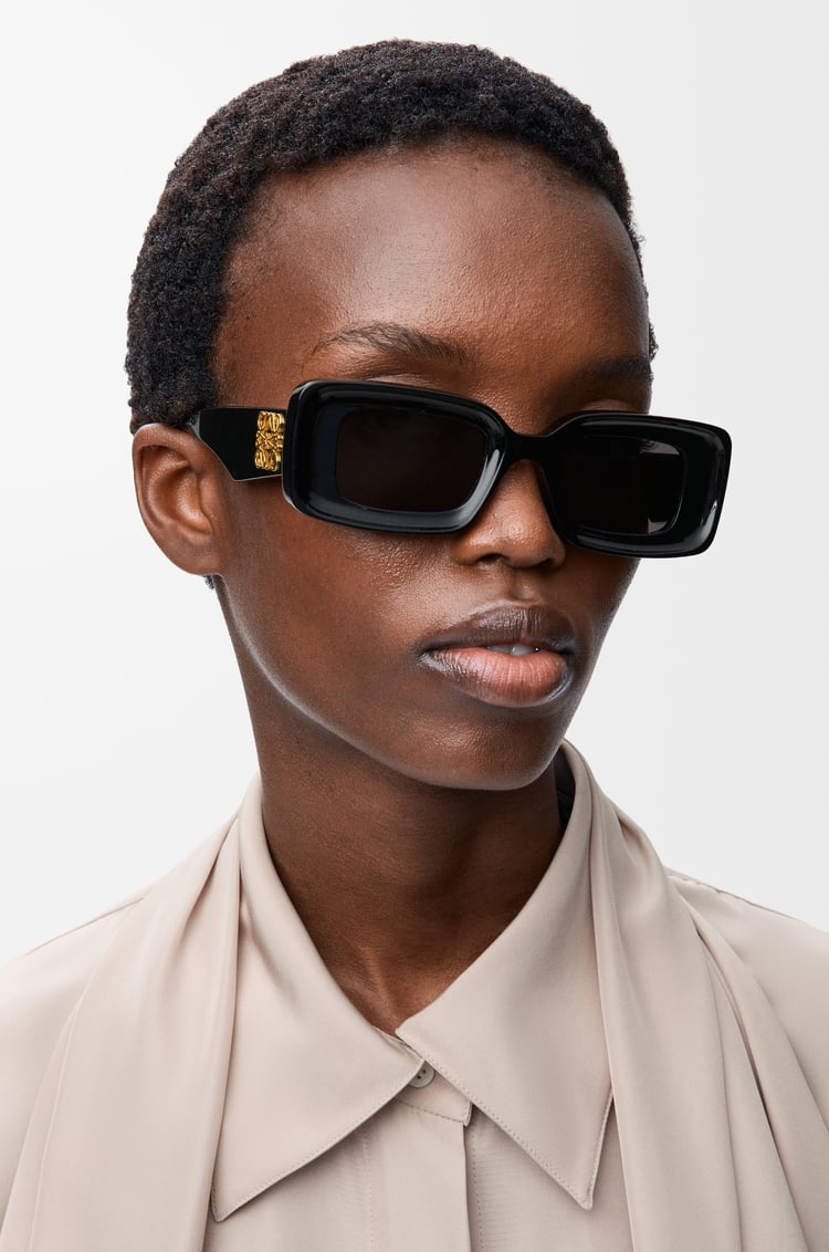 LOEWE レクタンギュラー サングラス ブラック