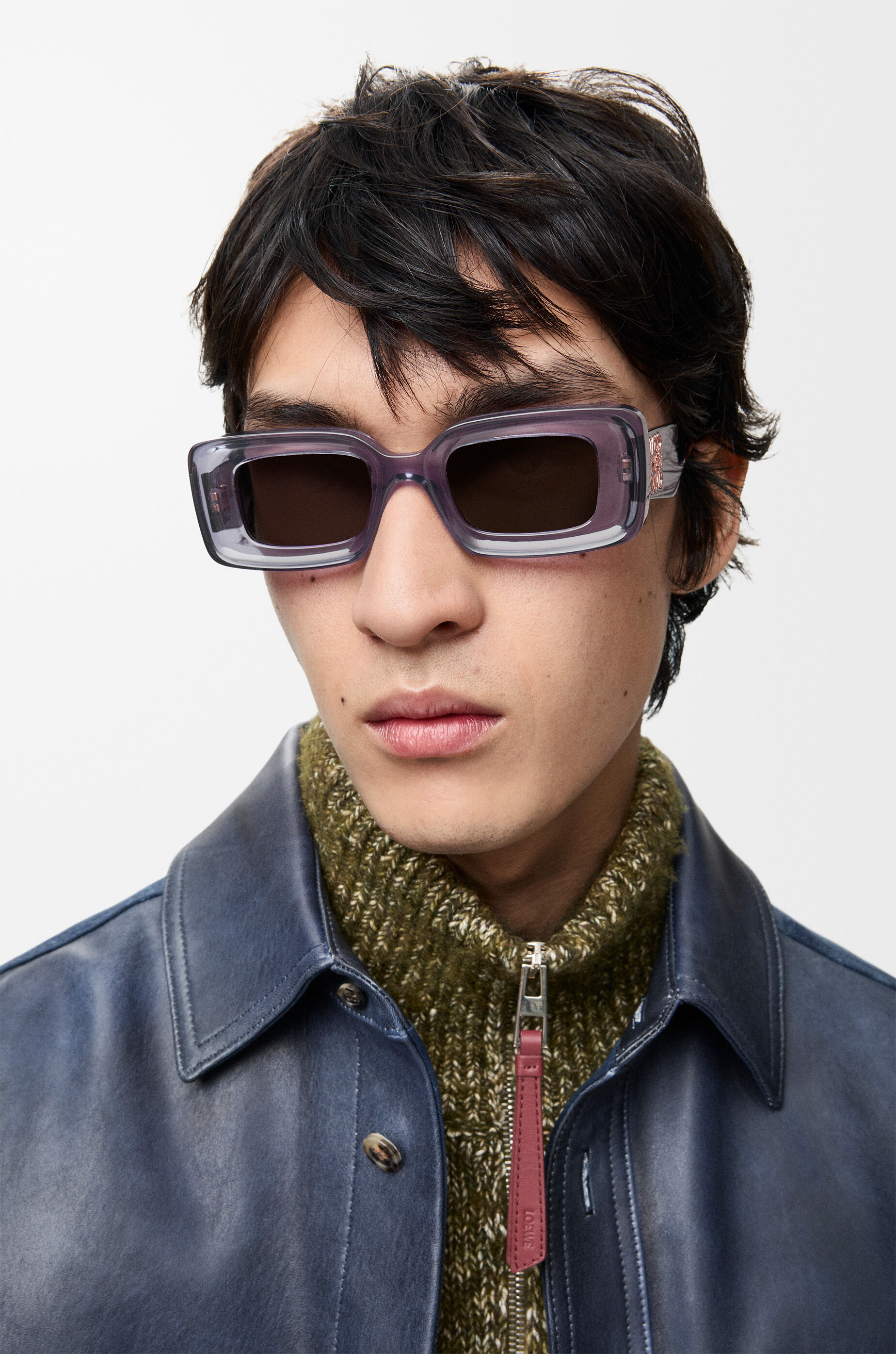 【最終値下げ】LOEWE レクタンギュラーサングラス ケース付き レクタンギュラー スリム サングラス ブラウン - ロエベ 日本 公式サイト