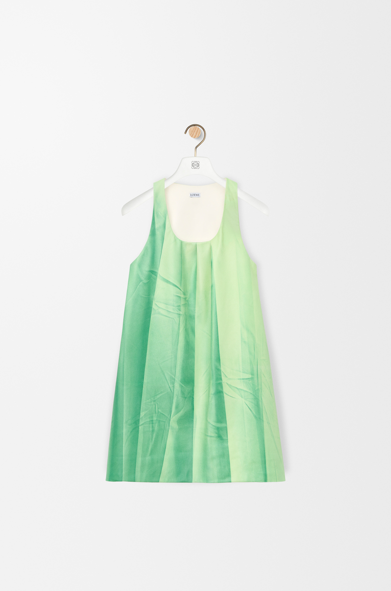 LOEWE Dress in nappa lambskin Green