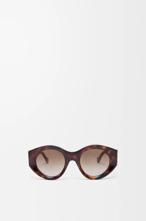 LOEWE Maxi Anagram Butterfly Sunglasses Havana