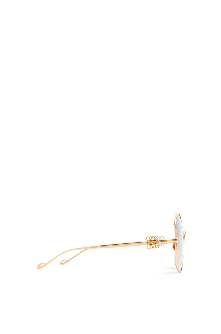 LOEWE Gafas de sol oversize en metal Oro Brillante Endura/Oro