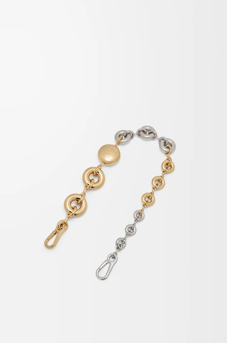 LOEWE バイカラー ドーナツチェーン シルバー/ゴールド