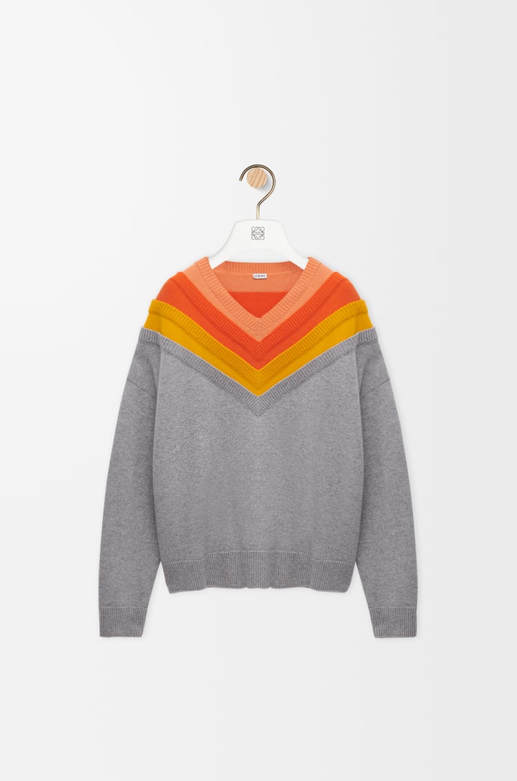 LOEWE Sweater in wool Light Ghost/Ginger Orange