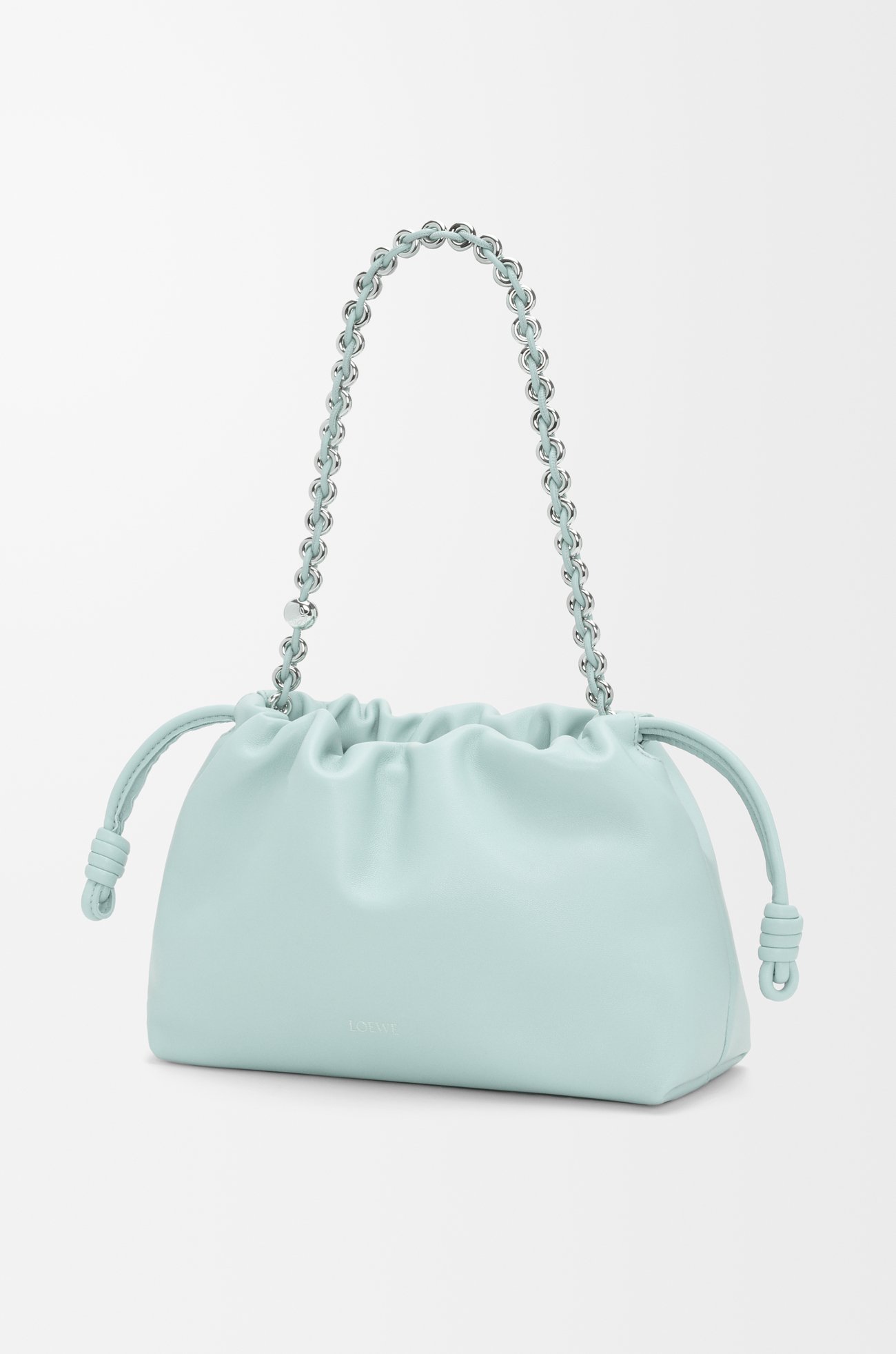 LOEWE Medium Flamenco purse in mellow nappa lambskin Frozen