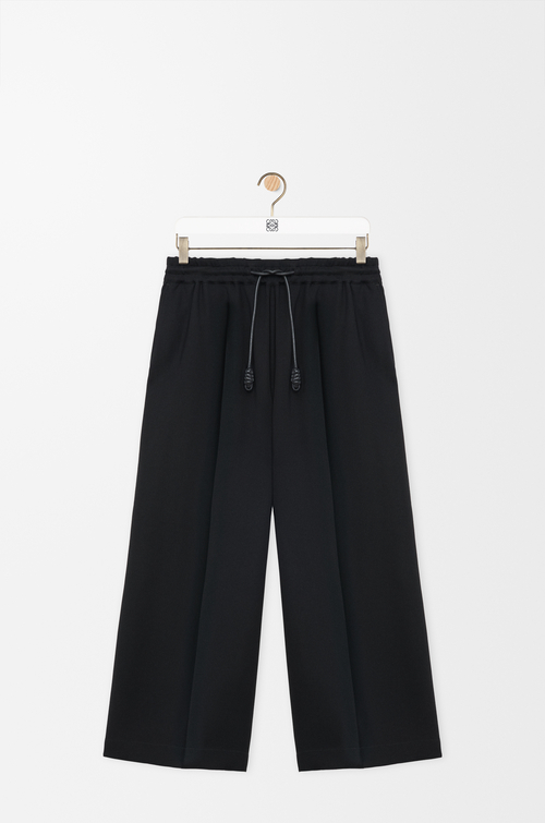 LOEWE Pantalón corto en viscosa elástica Negro