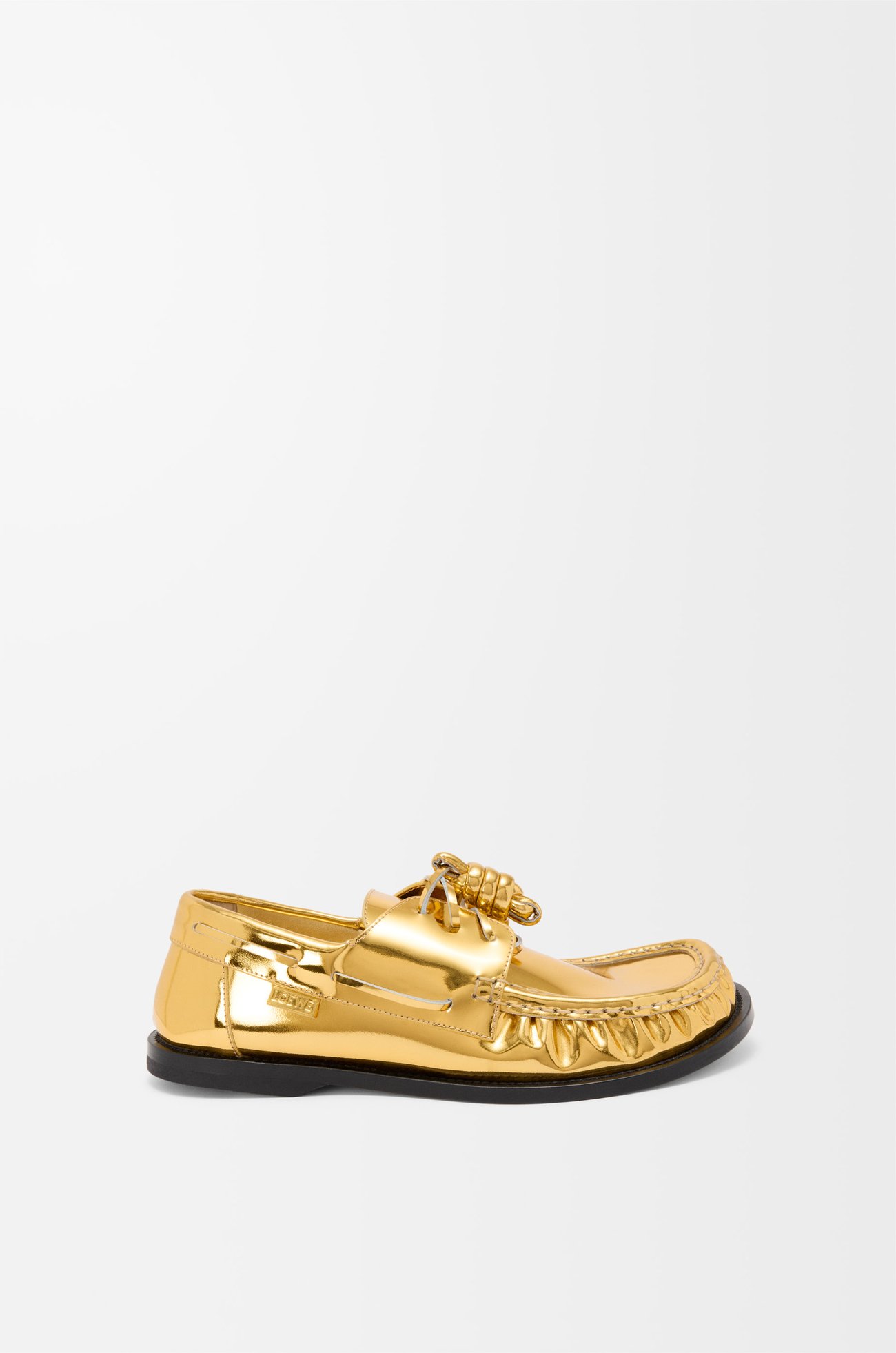 LOEWE Náutico Campo en piel de ternera metálica Dorado