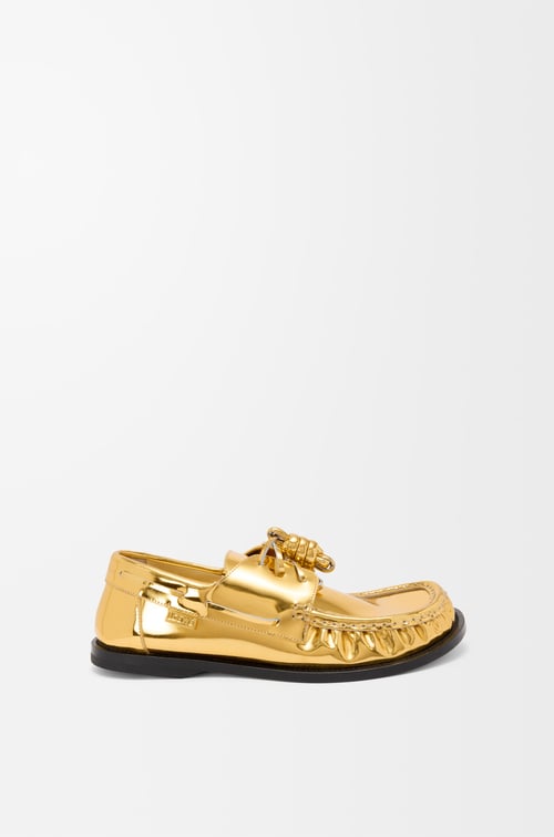 LOEWE Náutico Campo en piel de ternera metálica Dorado