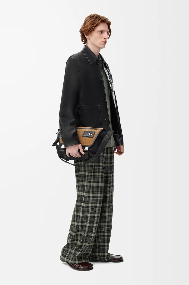 LOEWE Chaqueta Workwear en piel napa de cordero Negro