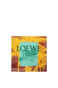 LOEWE 棕櫚棉絲頭巾 orange/multicolour
