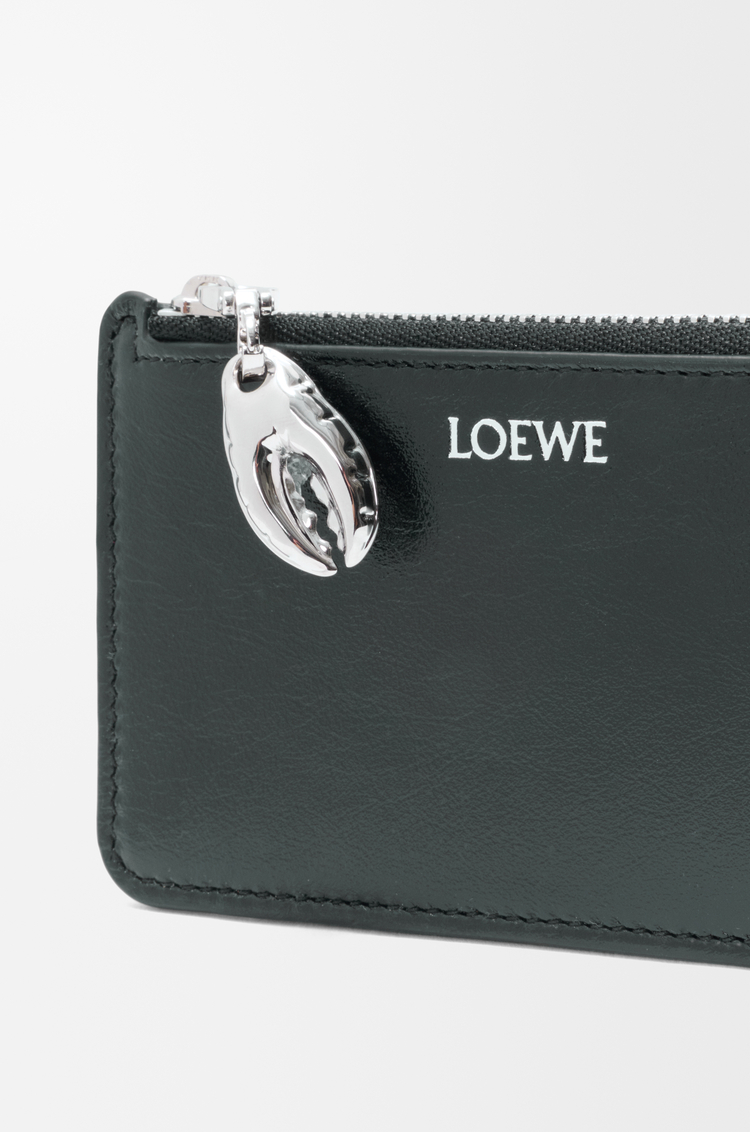 LOEWE Tarjetero-monedero Claw en piel de cordero brillante Negro