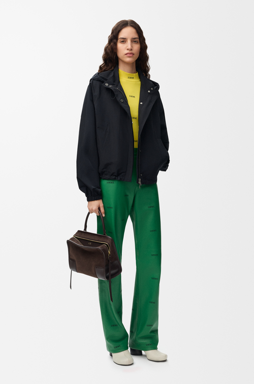 LOEWE Parka en tejido de algodón técnico Negro