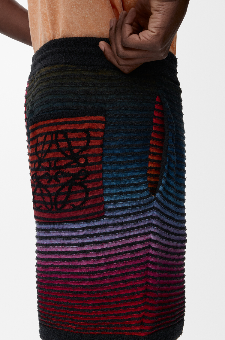 LOEWE Shorts in cotton blend Multicolor/Black