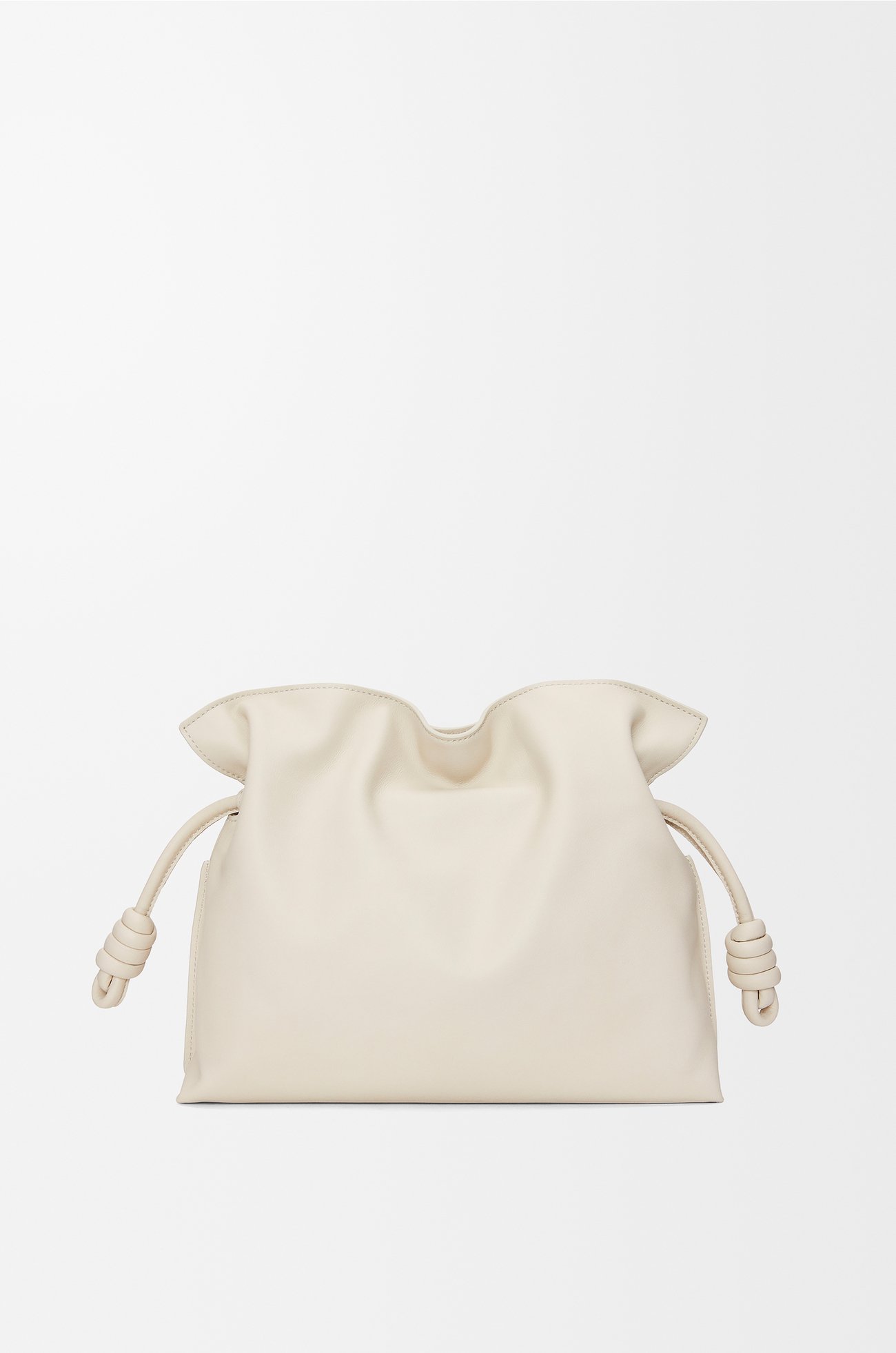 LOEWE 中号纳帕牛皮革 Flamenco 手拿包 海盐白