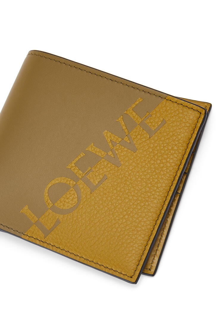 LOEWE Signature bifold wallet in calfskin Ochre/Olive