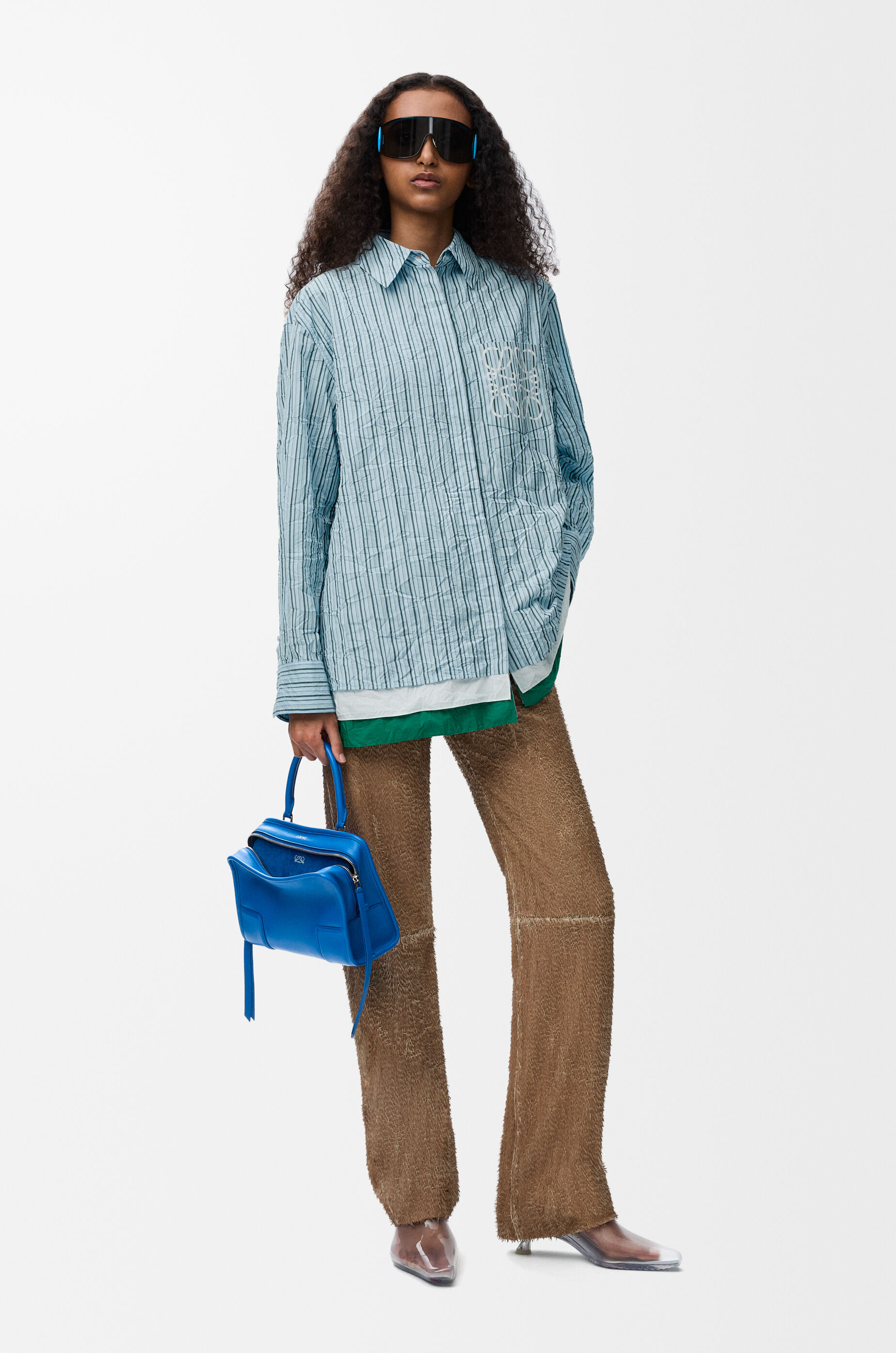 シャツ（テクニカルコットン） ブルー - LOEWE Japan official website