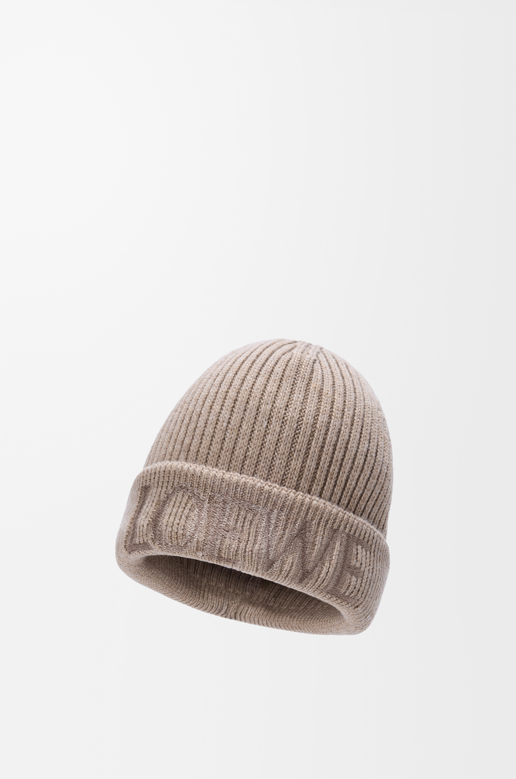 LOEWE LOEWE beanie in wool Dark Beige