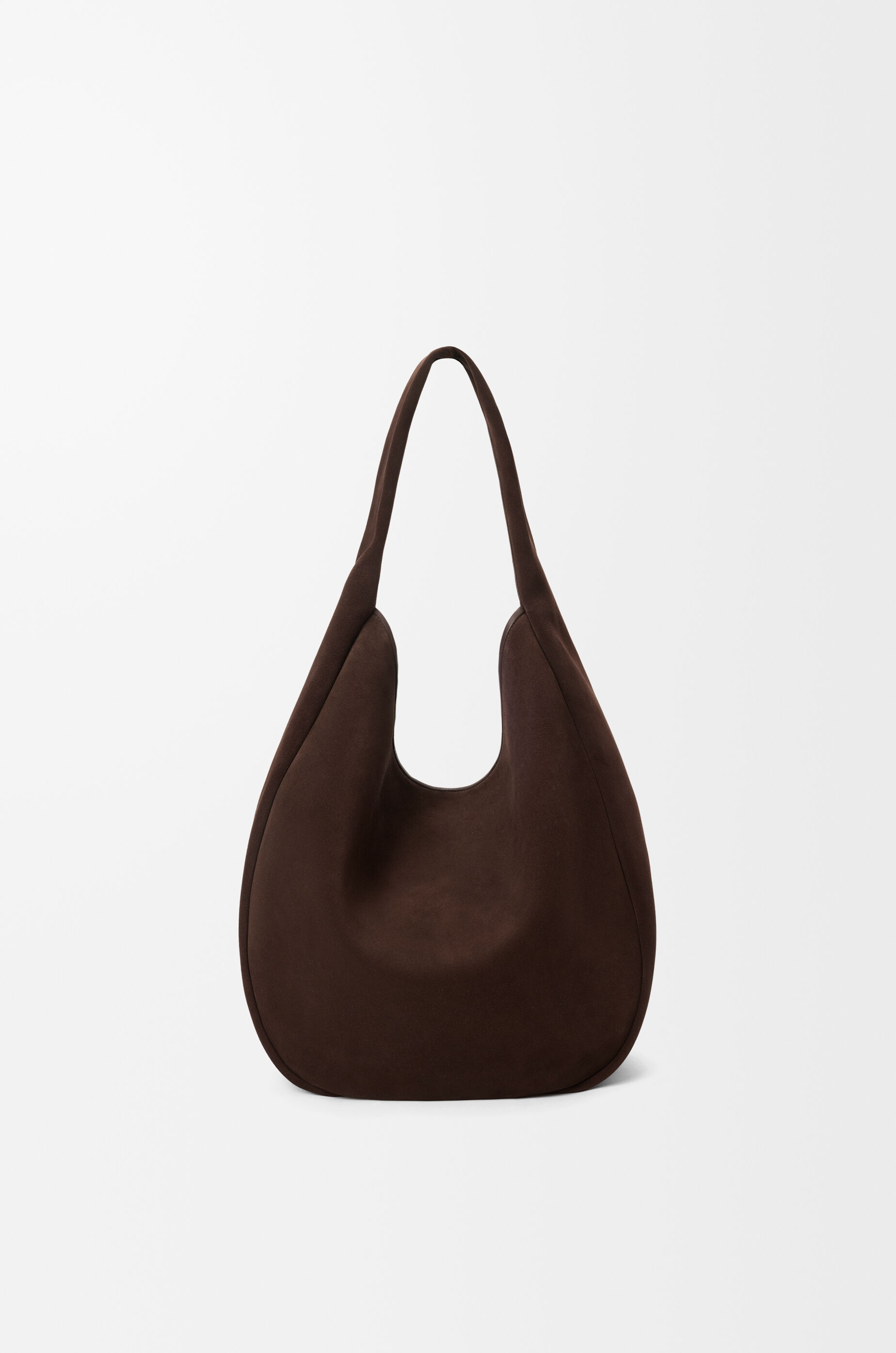 Roomy hobo in suede calfskin Brown - LOEWE USA Official Website