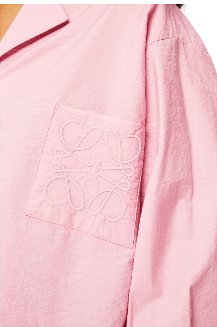 LOEWE Anagram pyjama blouse in cotton British Rose