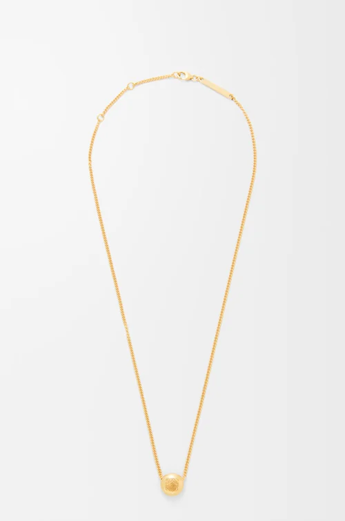 LOEWE Collar Anagram Pebble Dorado