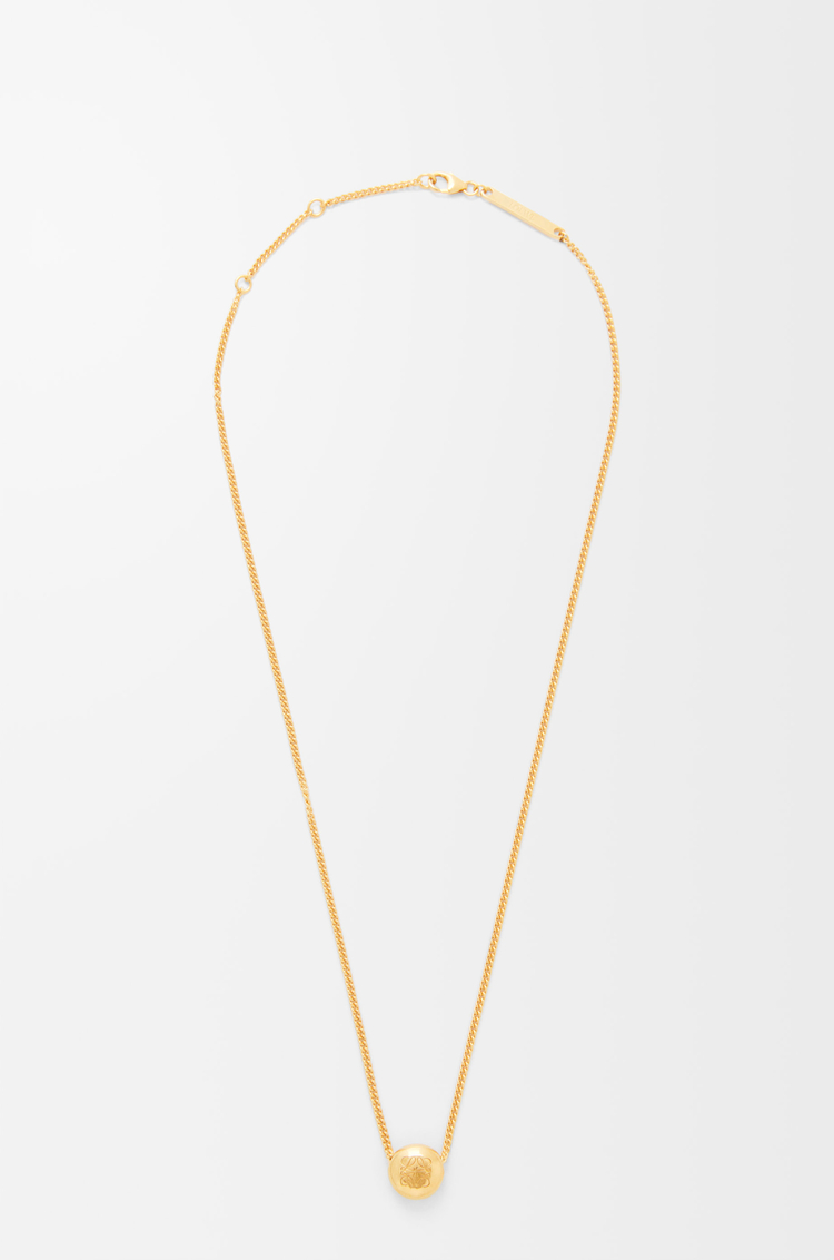 LOEWE Collar Anagram Pebble Dorado