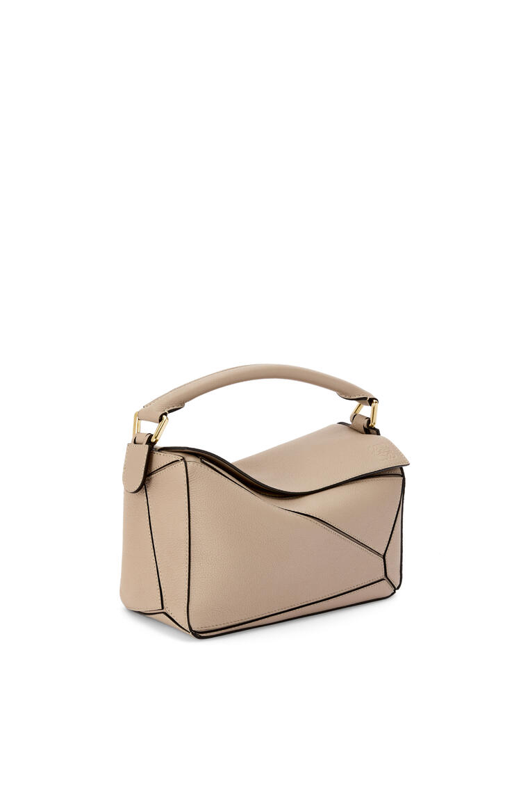 LOEWE Small Puzzle bag in soft grained calfskin Sand