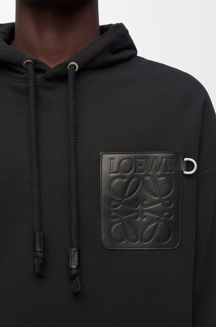 LOEWE Relaxed fit hoodie in cotton Black