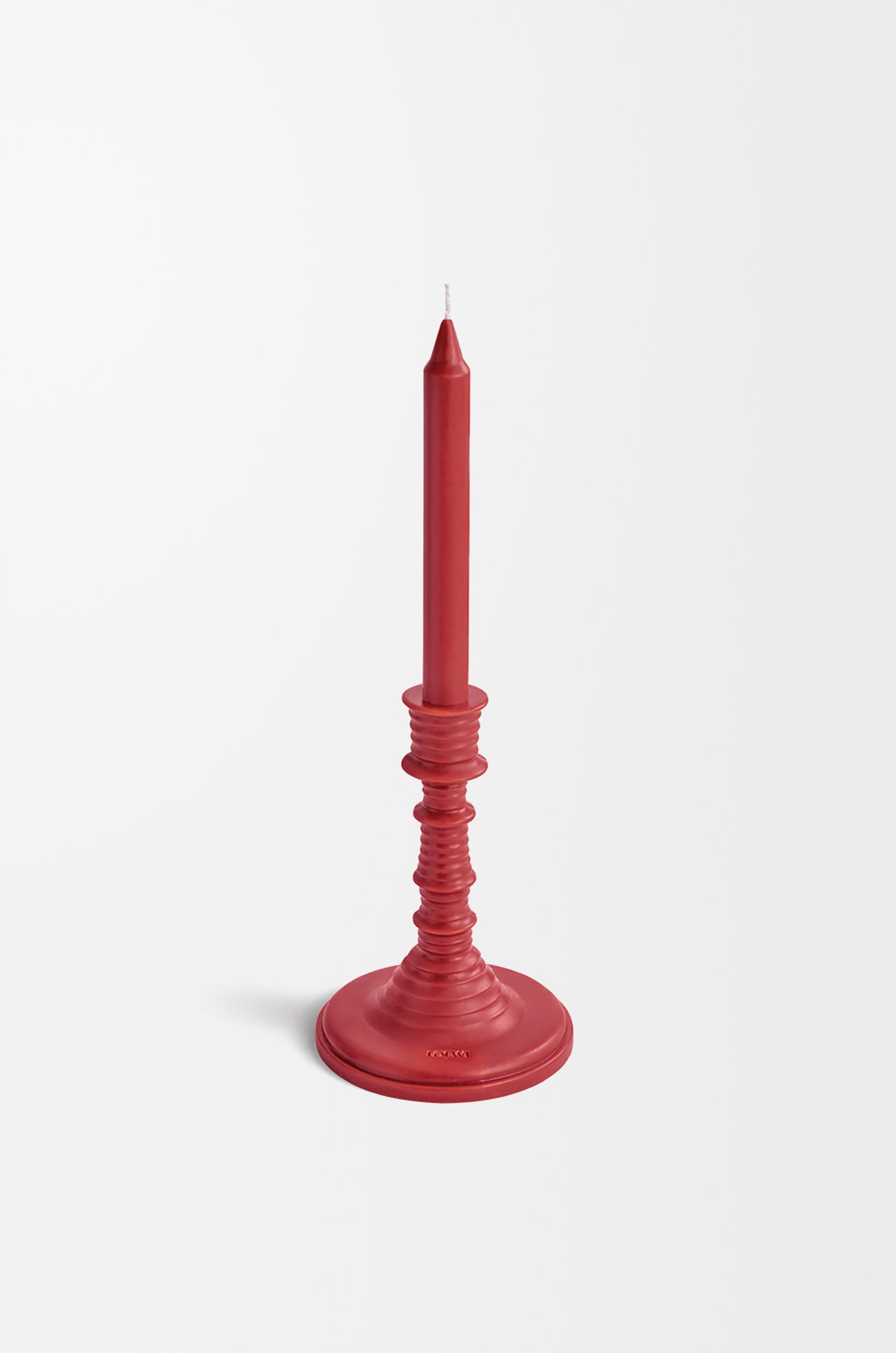 LOEWE Tomato Leaves wax candleholder Red