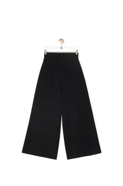 Cropped trousers in cashmere Black - LOEWE