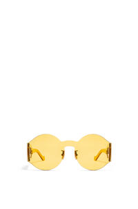 LOEWE Gafas de sol montura máscara redondeada en nylon  Amarillo